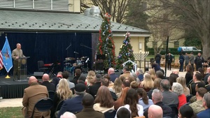 Hegseth Hosts Christmas Worship Service