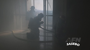 CNRJ Fire Department Sasebo Joint Fire Drill