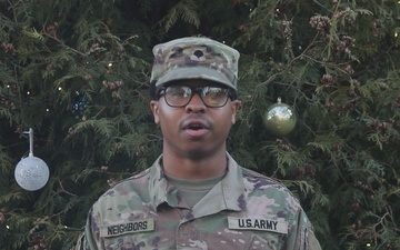 Spc. Nasir Neighbors - 2025 NFL Holliday Greetings