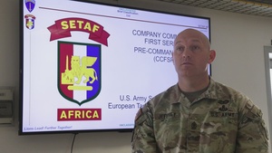 Interview: US Army Sgt. Maj. Patrick Jeffrey discusses Company Commander, First Sergeant Pre-Command Course