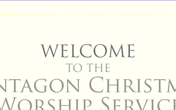 Hegseth Hosts Christmas Worship Service