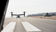 B-Roll: HMX-1 Funeral Flyover for 28th Assistant Commandant of the Marine Corps, Gen. Williams