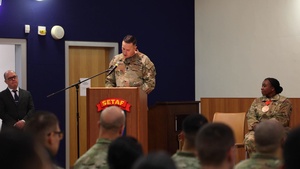B-Roll: US Army Command Sgt. Maj. Lorenzo P. Souza shares NCO induction ceremony remarks