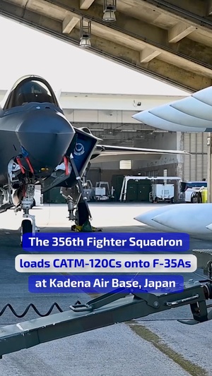 356th Fighter Generation Squadron load CATM-120C training missiles onto F-35A Lightning II aircraft