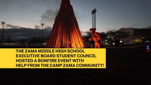 Zama Middle High School Bonfire