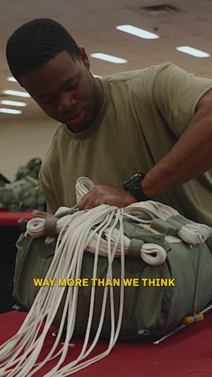 Echo Company, 1st Battalion, 507th Parachute Infantry Regiment Parachute Rigging Reel