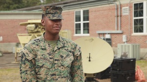 Lance Cpl. Warren Saunders Interview: Commercial Satellite Communication Operator Course