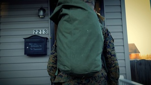 Sailors and Marines Reunite With Families (slow motion)