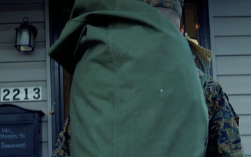 Sailors and Marines Reunite With Families (slow motion)