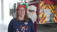NAS Pensacola MWR, Fire Department Spread Holiday Cheer BROLL