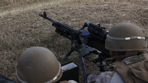 22nd MEU(SOC) | CLB and H&S Machine Gun Range in Camp Santiago During Deployment