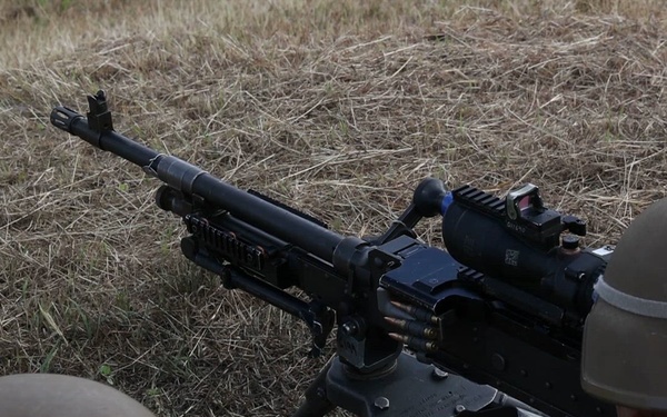 22nd MEU(SOC) | CLB and H&amp;S Machine Gun Range in Camp Santiago During Deployment