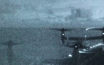 22nd MEU(SOC) | Night Flight Operations on USS Iwo Jima