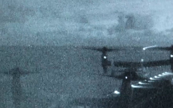 22nd MEU(SOC) | Night Flight Operations on USS Iwo Jima