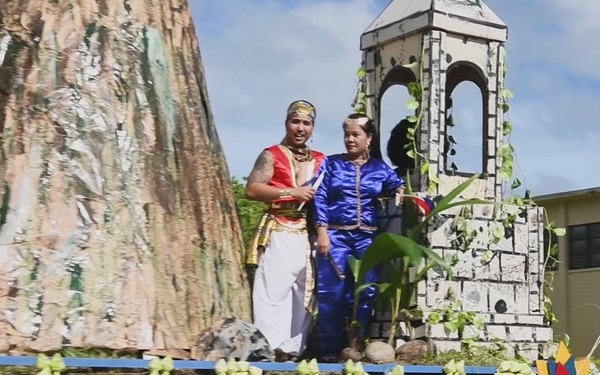 Personnel on Diego Garcia attend Filipino Independence Day ceremony