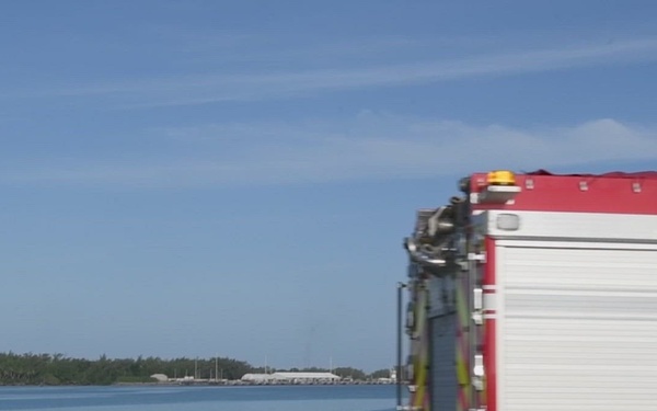 NSF Diego Garcia conducts fuel spill drill