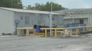 NSF Diego Garcia tests firefighting procedures during fuel spill drill