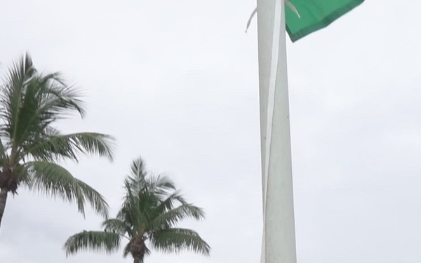 Personnel on Diego Garcia attend Indian Independence Day celebration