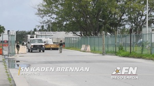 Naval security forces participate in antiterrorism drill on Diego Garcia