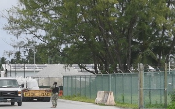 Naval security forces participate in antiterrorism drill on Diego Garcia