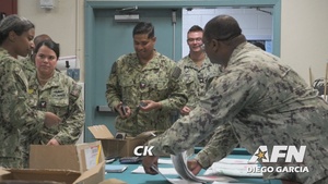 Sailors take petty officer first class advancement exam