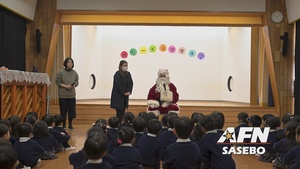 Santa Visits Japanese Elementary School