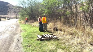 JBPHH Volunteers Lualualei Cleanup