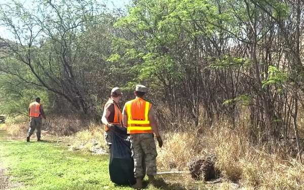 JBPHH Volunteers Lualualei Cleanup