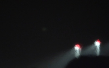 B-roll: F-16 Fighting Falcon aircraft assigned to the 480th Fighter Squadron fly in nighttime conditions to strengthen readiness