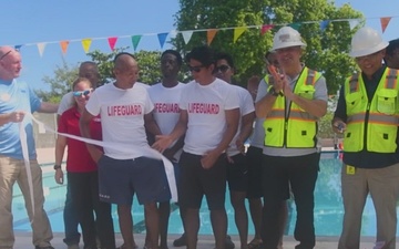 Pool reopens on Diego Garcia