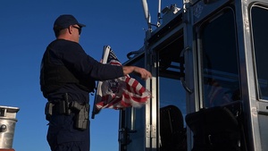 U.S. Coast Guard Forces Rio Grande conducts night time patrol