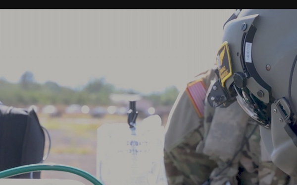 25th CAB Critical Care Flight Paramedic Conducts Medical Evaluation
