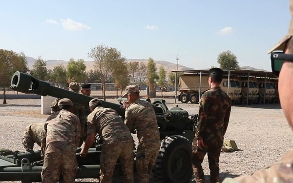 3rd SFAB Advises Peshmerga On The Use of Artillery