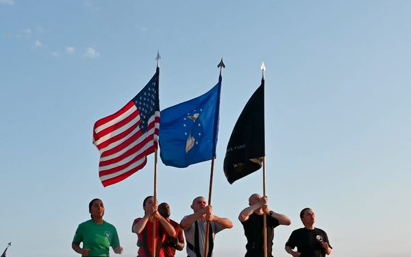 DAF and USSF graduation run at Basic Military Training
