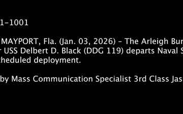 USS Delbert D. Black (DDG 119) Departs Naval Station Mayport