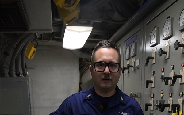 USCGC Polar Star (WAGB 10) engineers conduct maintenance during Operation Deep Freeze 2026