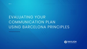 Evaluation Using Barcelona Principles