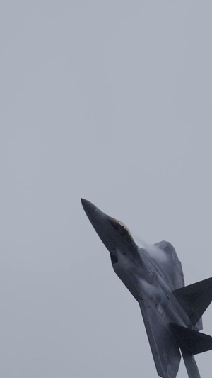 Air Force F-22 Raptor Aerial Demonstration Team performs at National Cherry Festival 2025 - Hype reel 1