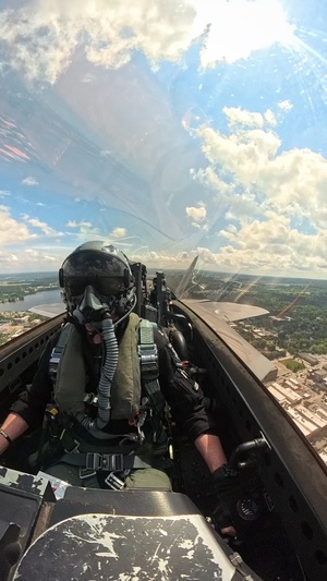 F-22 Raptor Aerial Demonstration Team performs at National Cherry Festival 2025 - Hype reel 3