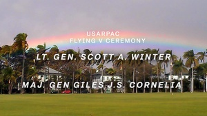 Lt. Gen. Scott A. Winter & Maj. Gen. Giles J.S. Cornelia Flying V