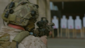 U.S. Reconnaissance Marines with the 24th MEU conduct close quarters tactics training