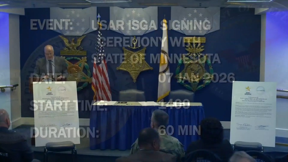 DVIDS - Video - USAR IGSA Signing Ceremony with the State of Minnesota