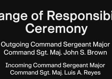 The 38th Air Defense Artillery Brigade Change of Responsibility Ceremony