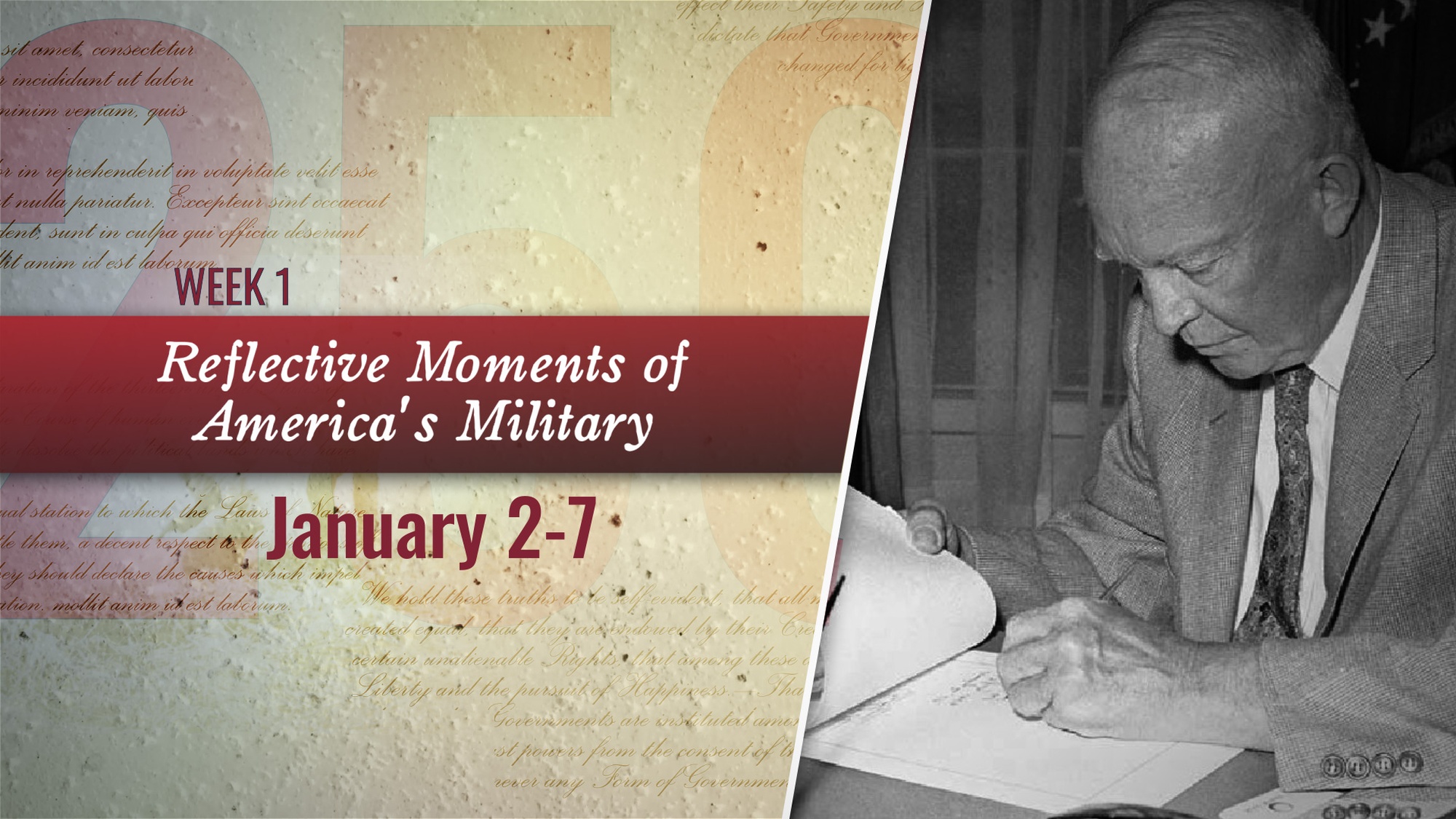 Video covering week one for the Department of War’s Reflective Moments of America’s Military series, highlighting major moments in America’s 250 year military history. (DOW Video by Air Force Staff Sgt. Jonathan Anderson)