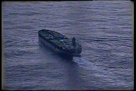 Coast Guard Cutter Munro monitors oil tanker Bella 1 in North Atlantic Ocean