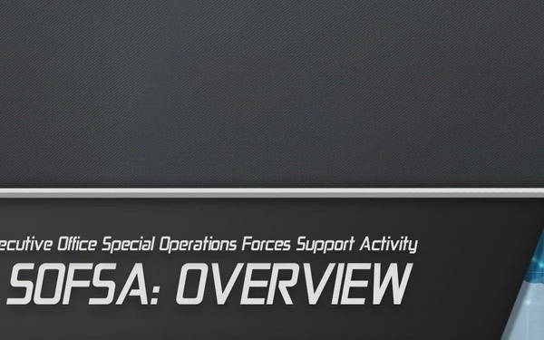 PEO SOFSA Capabilities Video