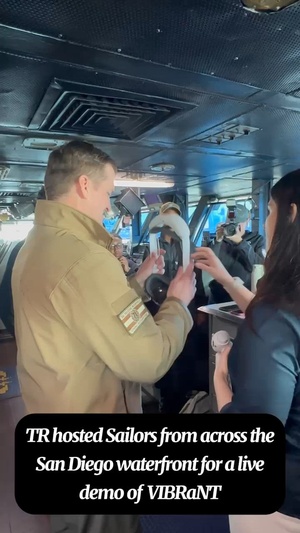 Theodore Roosevelt Hosts Bridge Team VR Demonstration