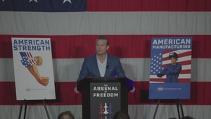 Hegseth Speaks During Arsenal of Freedom Tour