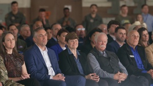 Vice Chief of Staff of the U.S. Air Force speaks at T-7A Red Hawk official arrival ceremony