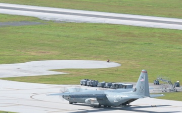 Operation Christmas Drop 2025 - C-130 Takeoff and Landing